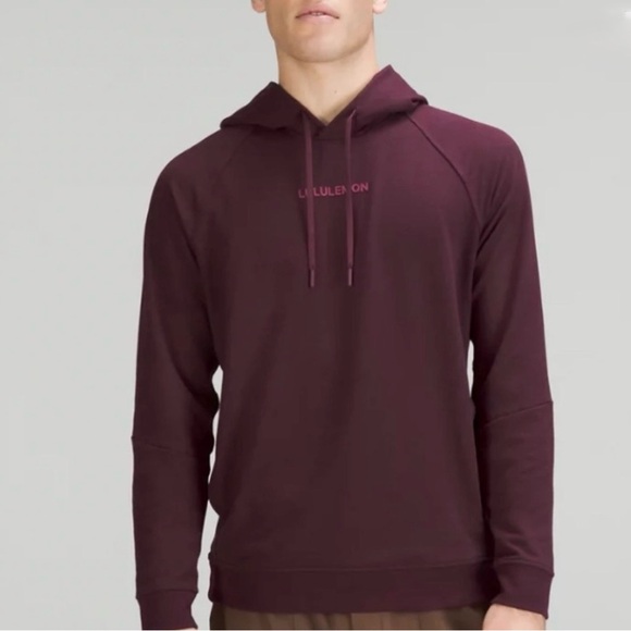 Lululemon “City Sweat” Pullover Hoodie Mens XL. Burgundy. Raglan Sleeve